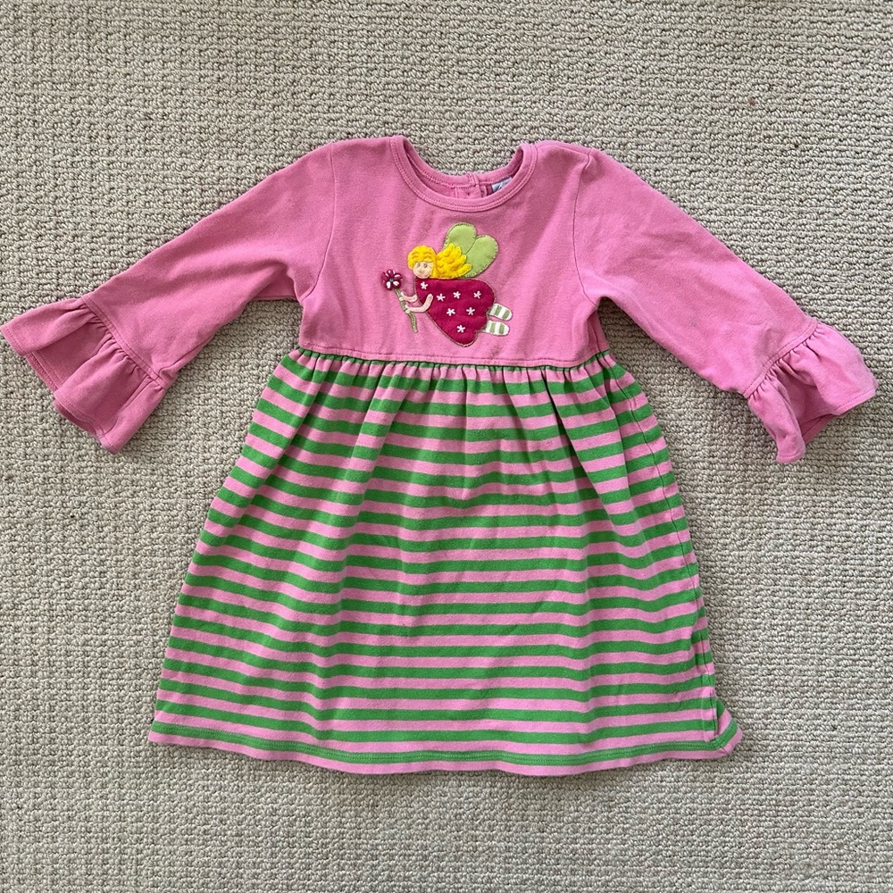 Orient Expressed boutique pink and green fairy dress size 4